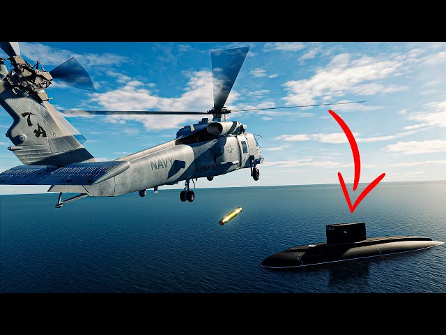 We HUNTED Submarines with a HELICOPTER! | DCS MH-60R Mod