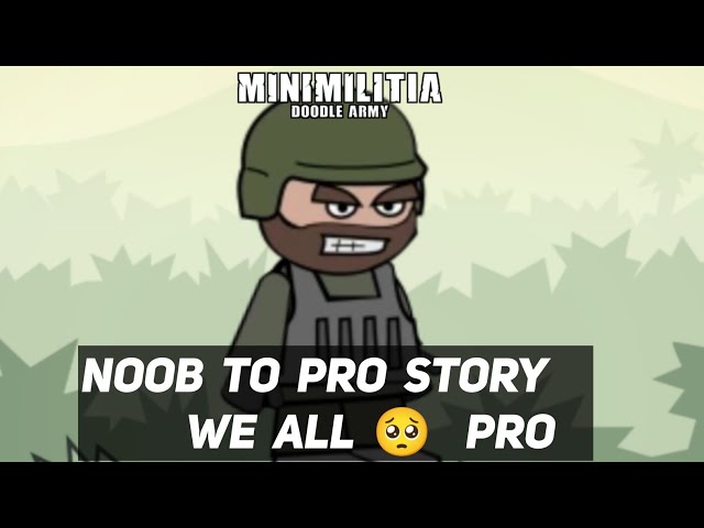 Mini Militia Noob 😑 To Pro Story #Shorts We All Are Pro #minimilitia