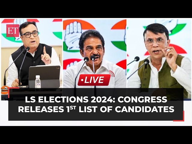 Lok Sabha Elections 2024: Congress releases first list of candidates | LIVE