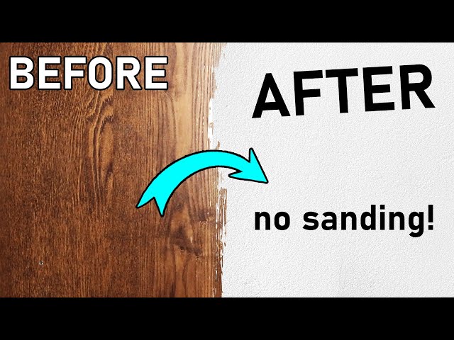 HOW TO PAINT LAMINATE FURNITURE 🤩 *no sanding* 🚫