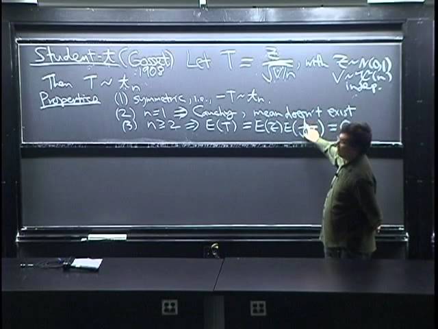 Lecture 30: Chi-Square, Student-t, Multivariate Normal | Statistics 110