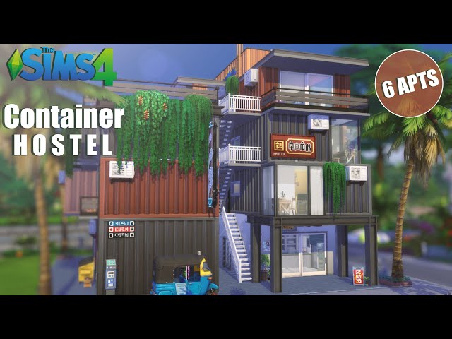 Container Apartments FOR RENT (noCC) THE SIMS 4 | Stop Motion