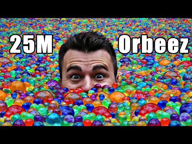 25 Million Orbeez in a pool- Do you sink or float?
