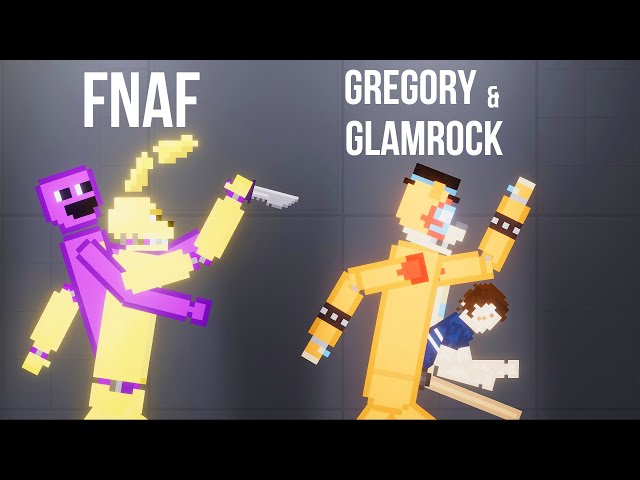 Gregory & Glamrock Freddy escape from SPRINGTRAP in Fredbear's Family Diner #1