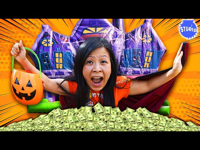 LAST to Leave Halloween HAUNTED Bounce House WINS $100,000