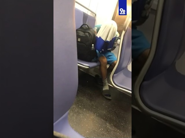 VIDEO: Man caught smoking meth on DC Metro