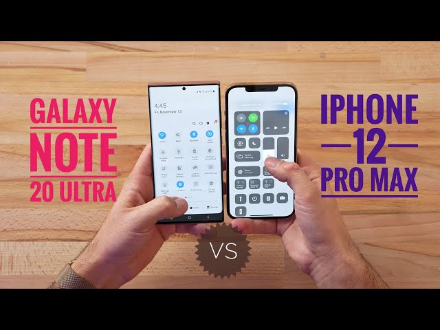 Apple iPhone 12 Pro Max VS Samsung Galaxy Note 20 Ultra. Winner's all the way.