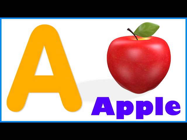 Learn A To Z Alphabets | ABCD Cartoon | A For Apple Preschool Video | Kindergarten Animation