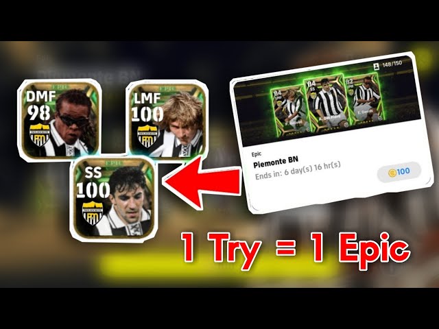 How To Get Epic Piemonte BN Pack in eFootball 2023 Mobile | Epic E. Davids & P. Nedved Trick