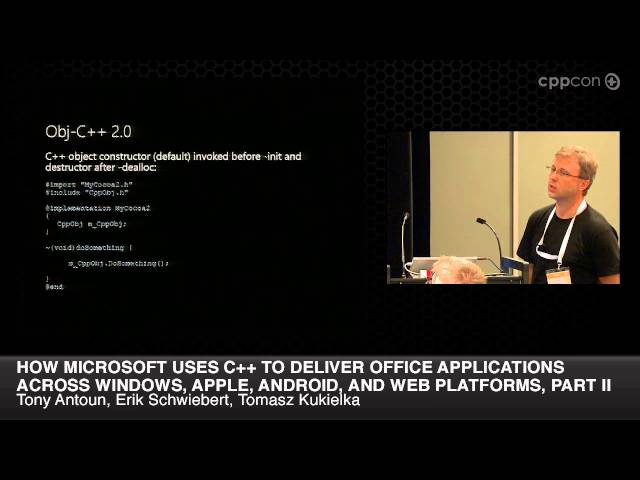 CppCon 2014: Zaika Antoun "Microsoft w/ C++ to Deliver Office Across Different Platforms, Part II"