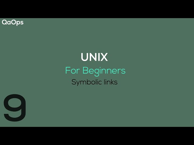 Unix basics | symbolic links