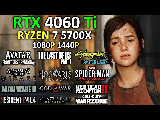RTX 4060 Ti + RYZEN 7 5700X | Test in 20 New Games | Ray Tracing + DLSS 3 | 1080p - 1440p | 2024