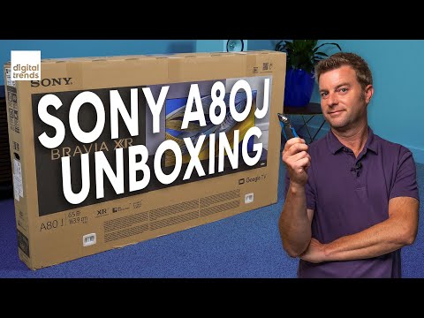 Sony A80J OLED Unboxing, Setup, First Impressions | Sony XR65-A80J