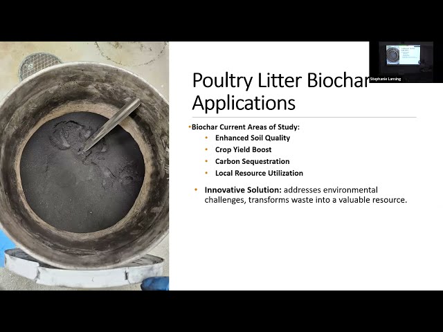11-01-2023 Usoshi Chatterjee: Poultry Litter Derived Biochar for Plant Growth & Pollutant Removal