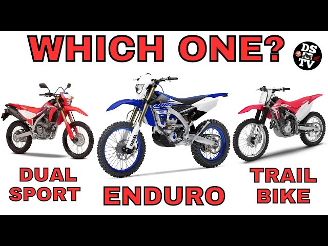 Yamaha WR250F vs Honda CRF250F vs Honda CRF300L (Enduro vs Trail Bike vs Dual Sport)