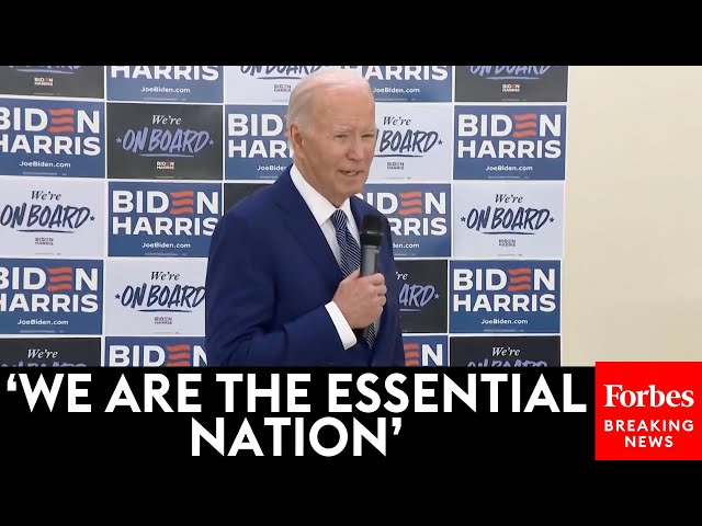 President Biden Speaks To Campaign Staff And Volunteers In Tampa, Florida