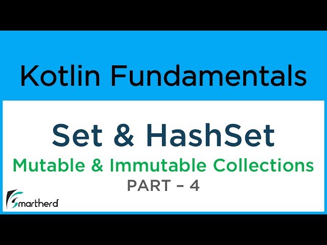 Kotlin SET and HASH SET. Mutable and Immutable Collections examples PART-4 #10.4