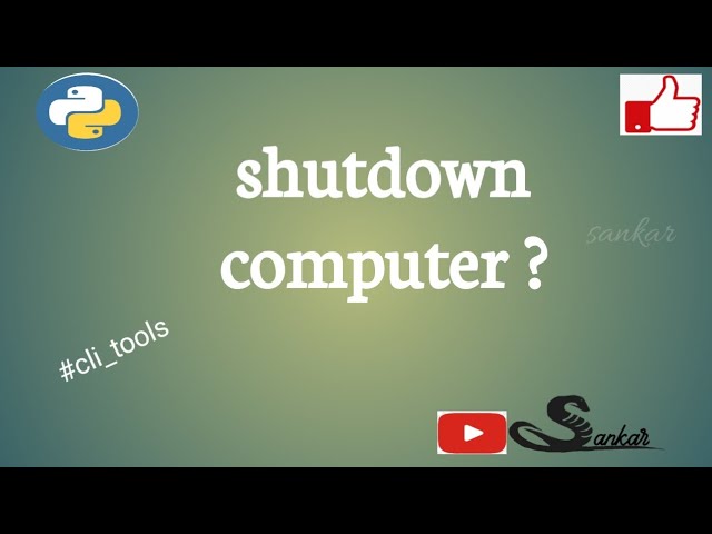 shutdown computer?