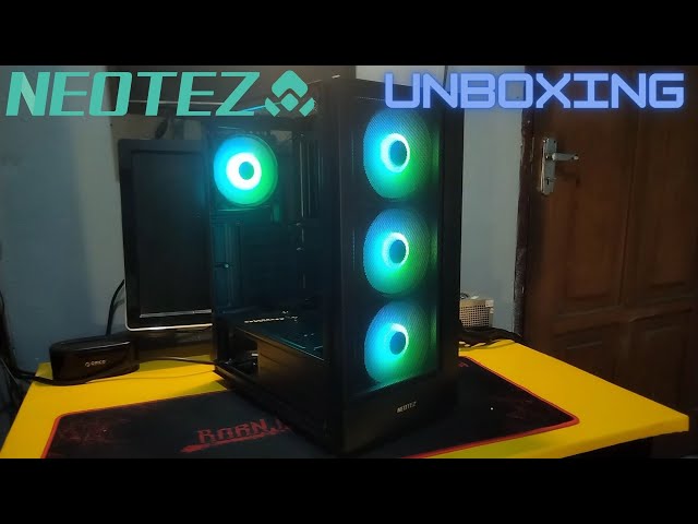Unboxing NeoTez HANA ARGB - Case With 4 Fan ARGB and Controller - 2024