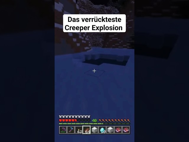 Das Verrückteste Creeper Explosion in Minecraft #minecraft #gaming #clips #creeper #yumirfu #short