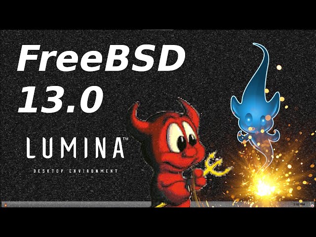 FreeBSD 13.0 with the Lumina Desktop