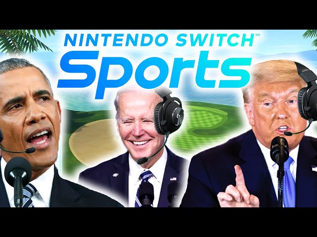US Presidents Play Nintendo Switch Sports Golf 3
