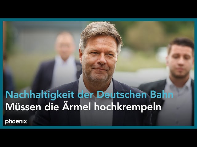 Forum Nachhaltigkeit der Deutschen Bahn u. a. mit Bundeswirtschaftsminister Robert Habeck