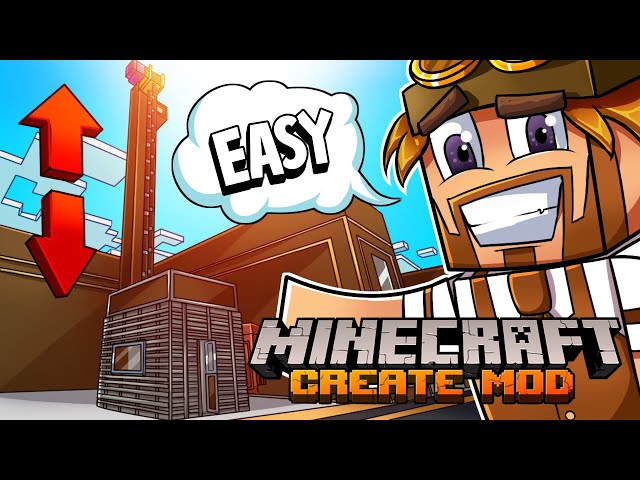 How To Build An Elevator Using The Create Mod 0.5.1 - Minecraft 1.19.2