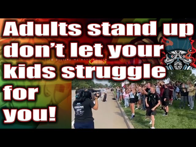Adults stand up! Don't let your kids fight for you! Kids show the way!
