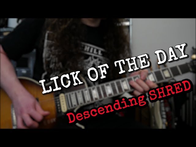 Descending SHRED | LICK OF THE DAY | Guitar Lesson