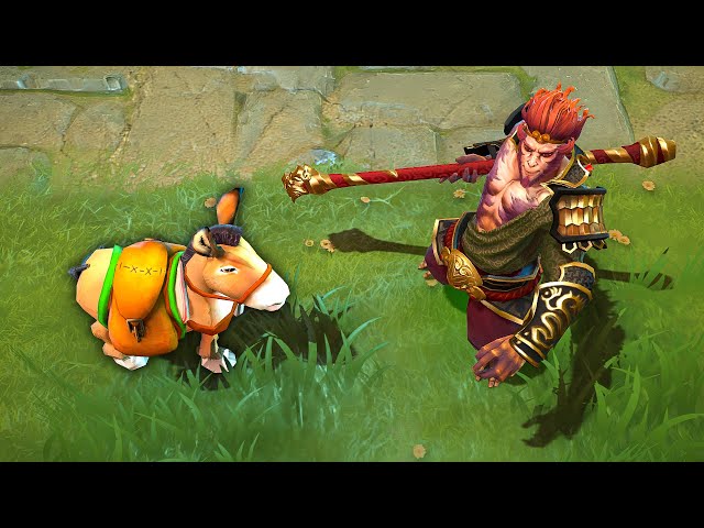 don't use your courier if Monkey King is in the game Dota 2