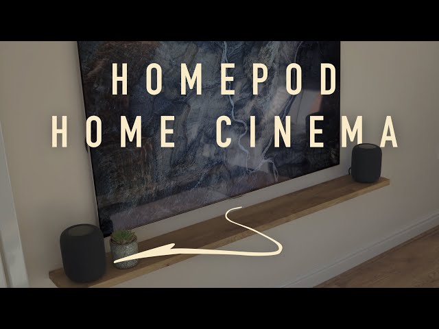 I Built a MINIMALIST HomePod Home Cinema