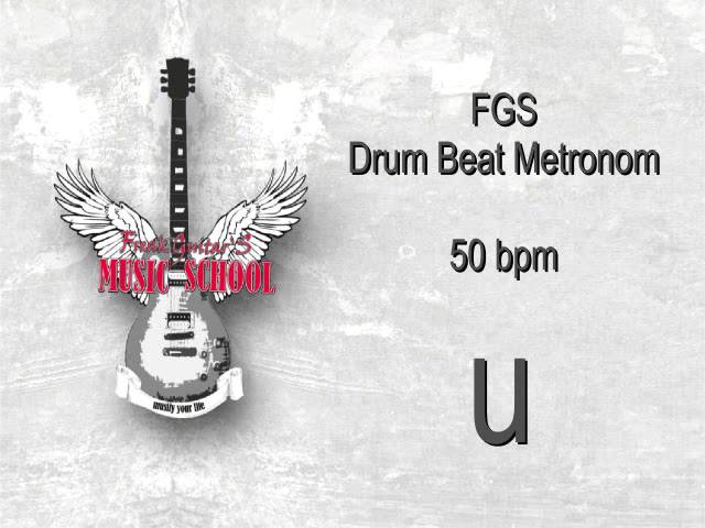 Metronome Drum Beat - 4/4 - 50bpm ( beats per minute )