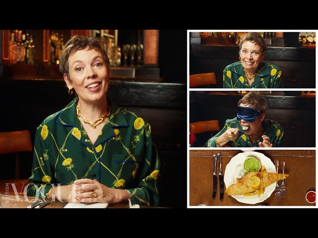 Olivia Colman Eats Bangers & Mash, Sticky Toffee Pudding and 4 Other British Dishes