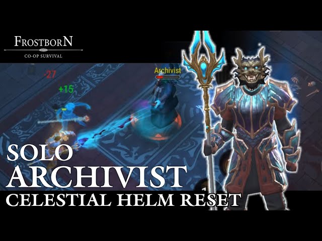 Archivist Solo - Celestial Dragon Helm reset - Frostborn