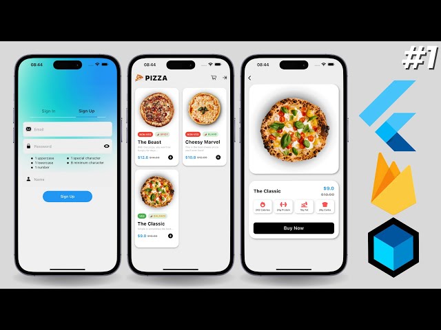 The Best Flutter Course in 3 Hours • Pizza App #1