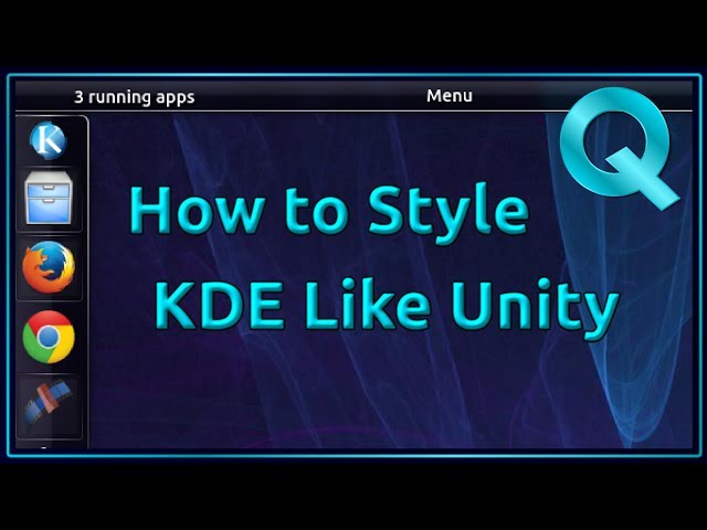 How to make KDE look and feel like Unity (old)