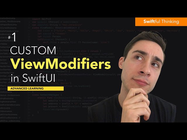 How to create custom ViewModifiers in SwiftUI | Advanced Learning #1