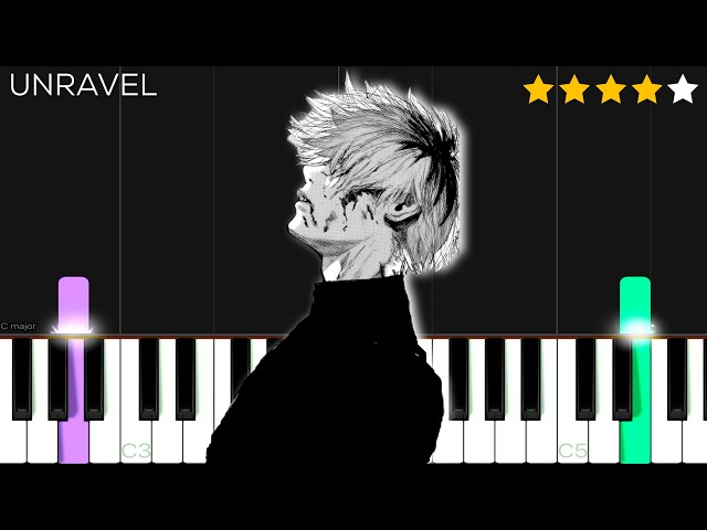 Tokyo Ghoul OP - Unravel | Piano Tutorial