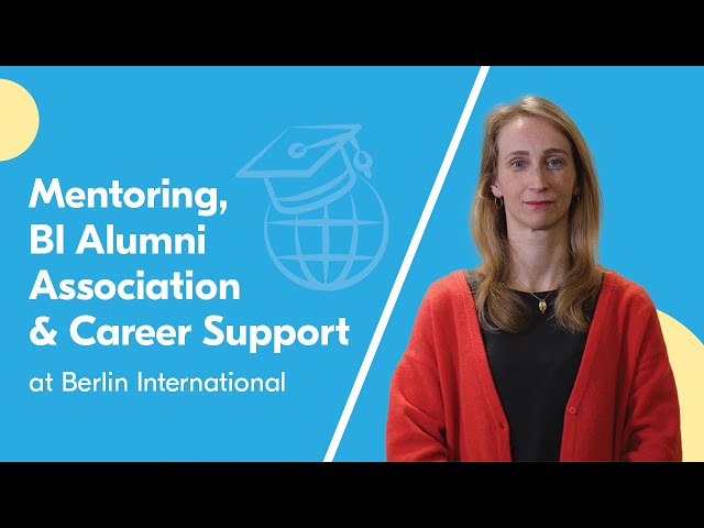 Dr. Claudia Baumann about Mentoring, BI Alumni Association & Career Support at Berlin International