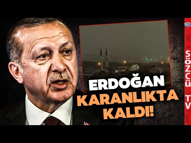 Erdoğan'ın Sarayında Elektrikler Kesildi! Sağanak Yağmur Erdoğan'ı Karanlıkta Bıraktı