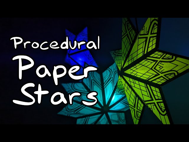 Make your unique paper stars with just one click #christmas - WiP71