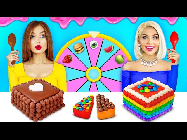 Rainbow VS Chocolate Cake Decorating Challenge | Try to Decorate Honey Jelly by RATATA BRILLIANT