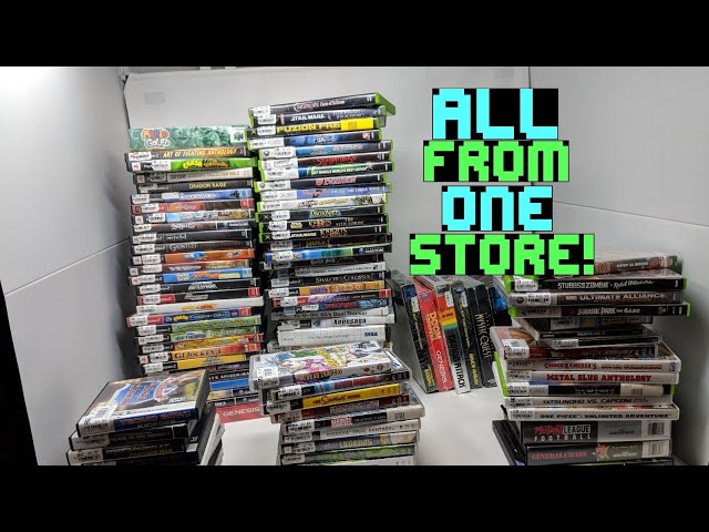 My best Video Game store purchase ever!? 103 Games from ONE STORE! Thrift Store Game Finds!