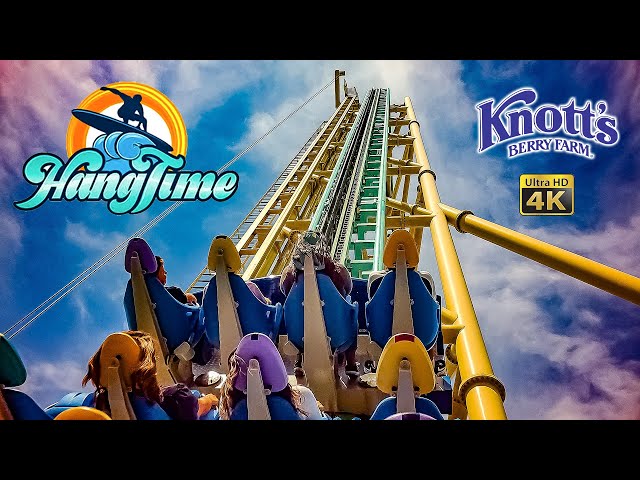 Sept 2023 HangTime Roller Coaster On Ride Back Seat 4K POV Knott's Berry Farm