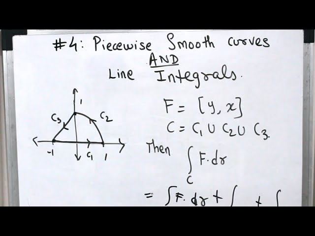 Session:4 - Line integrals over piecewise smooth curves.