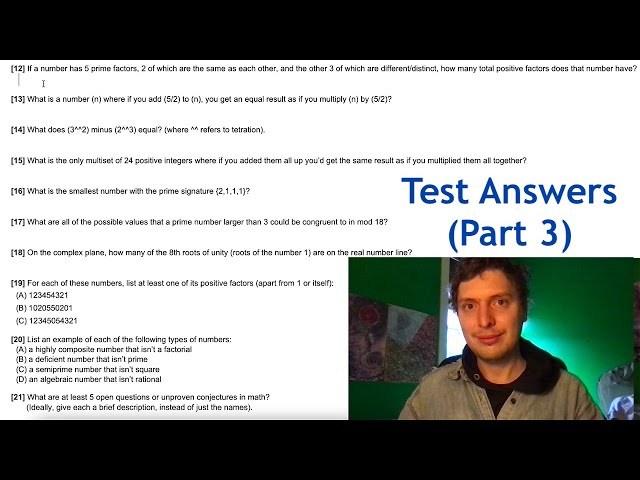 "Final Exam" Answers #3 (Final Part)