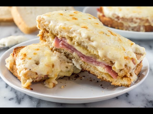 How to Make Croque Monsieur Recipe 🇫🇷 "Fancy Ham Sandwich!" 🍞