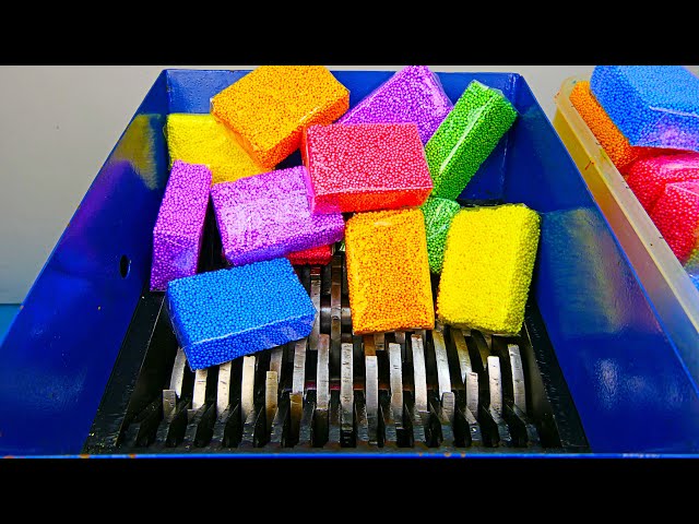 Shredding Foam Clays! Satisfying Video!