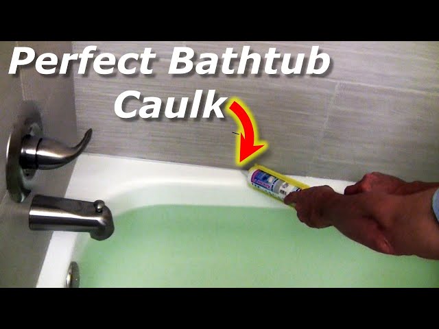 How to Caulk Bathtub Perfect Straight Lines Caulk-EZ DIY